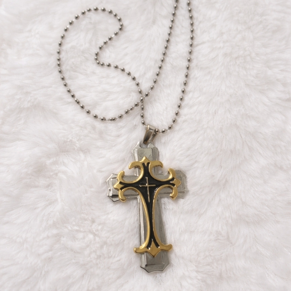 Gothic Cross Pendant Necklace